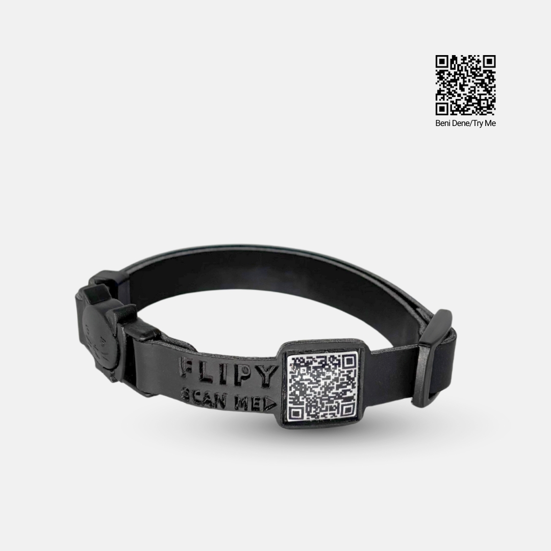 FLİPY QR KODLU KEDİ BOYUN TASMASI*5